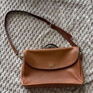 Coach Tan Leather Shoulder Bag